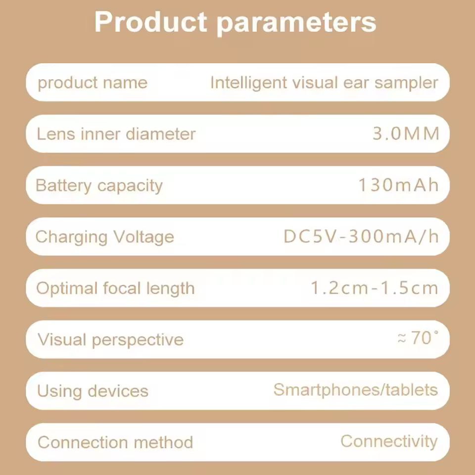 Earwax Cleaner With Camera LED Flashlight Earwax Cleaner Earwax cleaner tool kit with 1080P camera WIFI & LED Light