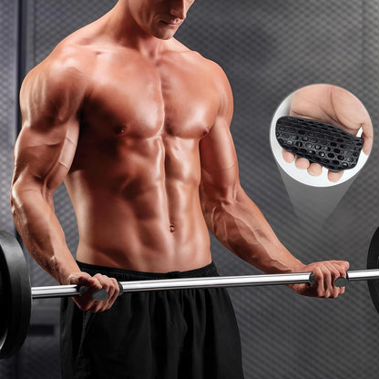 Silicone Gym Grips Pads  Fingerless Workout Grips  Hand Grip for Weightlifting