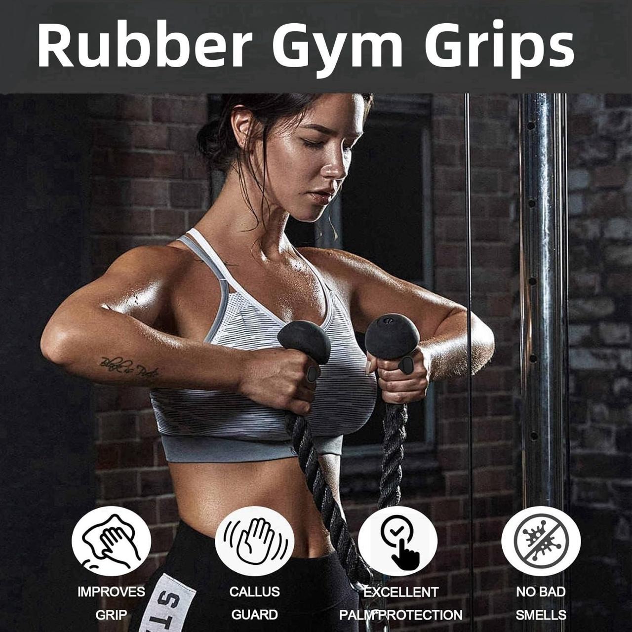 Silicone Gym Grips Pads  Fingerless Workout Grips  Hand Grip for Weightlifting