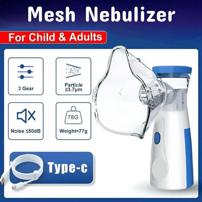 Mini Portable Mesh Nebulizer Rechargeable Mesh Nebulizer