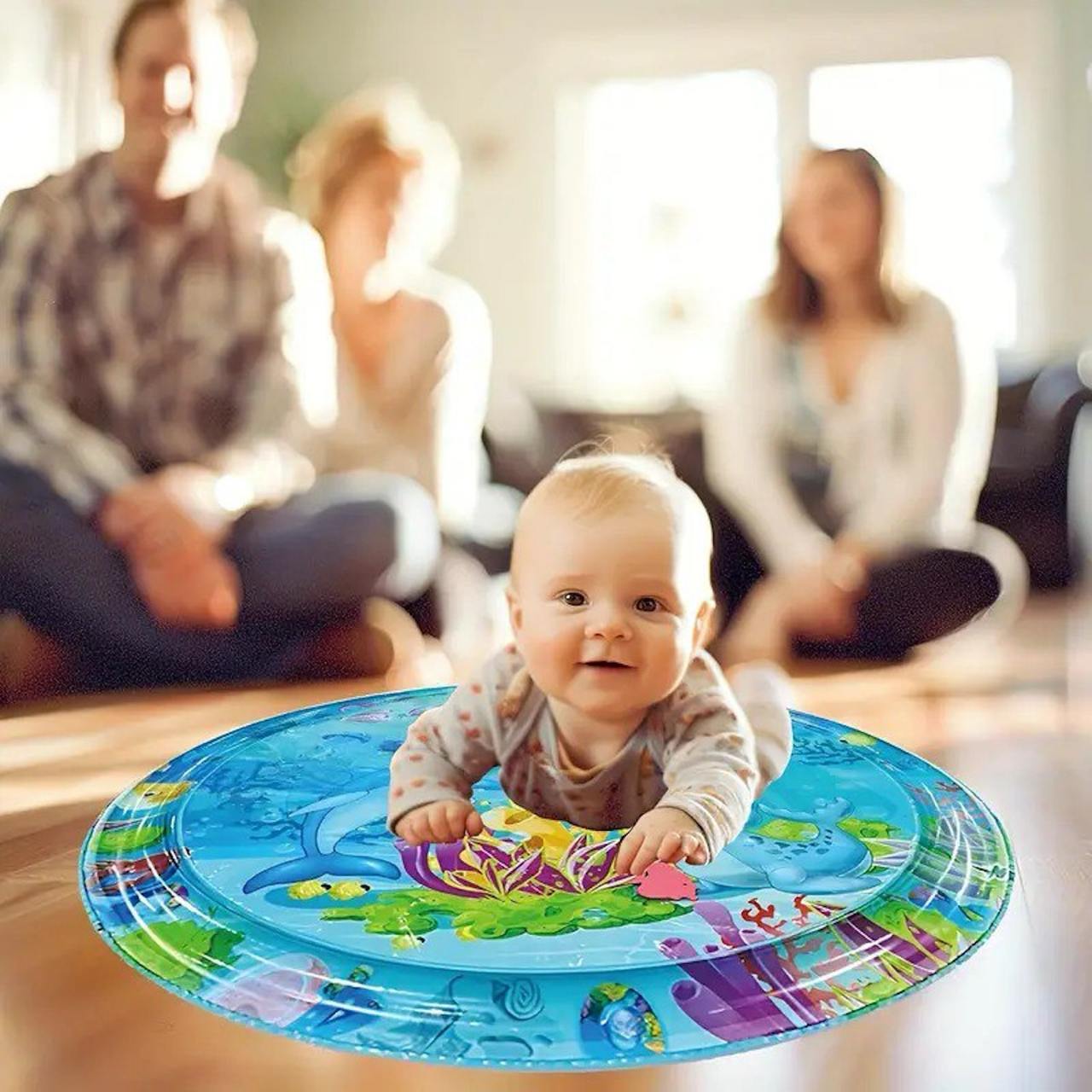 Round Baby Water Play Mat Round Baby Water Mat  Baby Slap Pad