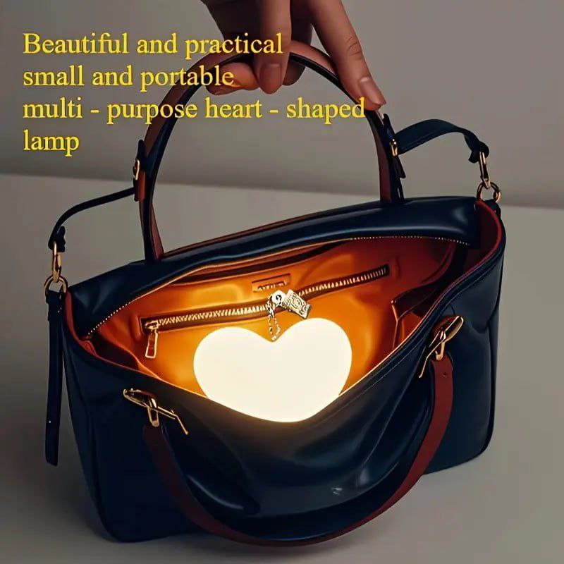 Heart Shaped Purse Light  Glowing Purse Keychain  Heart Shape Keychain