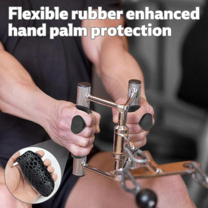 Silicone Gym Grips Pads  Fingerless Workout Grips  Hand Grip for Weightlifting