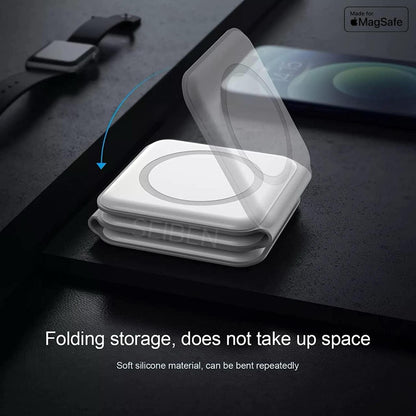 3 in 1 Foldable Wireless Charger  3 in 1 Wireless Charger  Magnetic Fast Wireless Charging Pad  3 in 1 Charging Station
