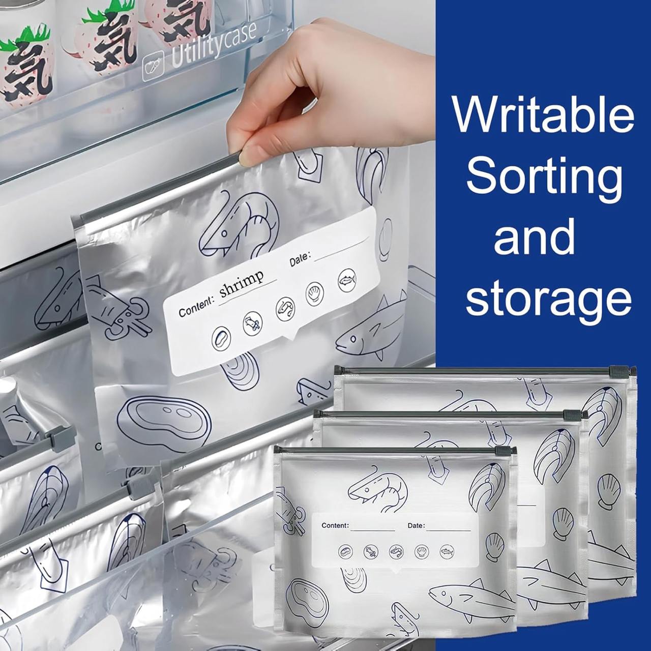 Reusable Aluminum Foil Bag , Reusable Aluminum Food Storage Bag