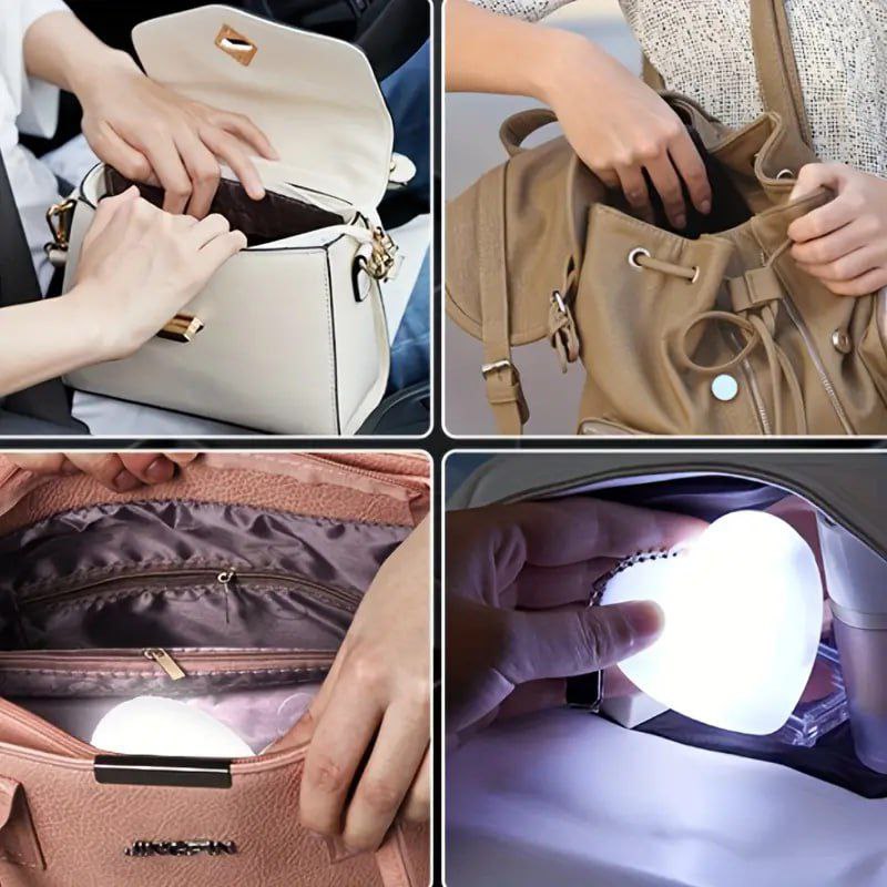 Heart Shaped Purse Light  Glowing Purse Keychain  Heart Shape Keychain