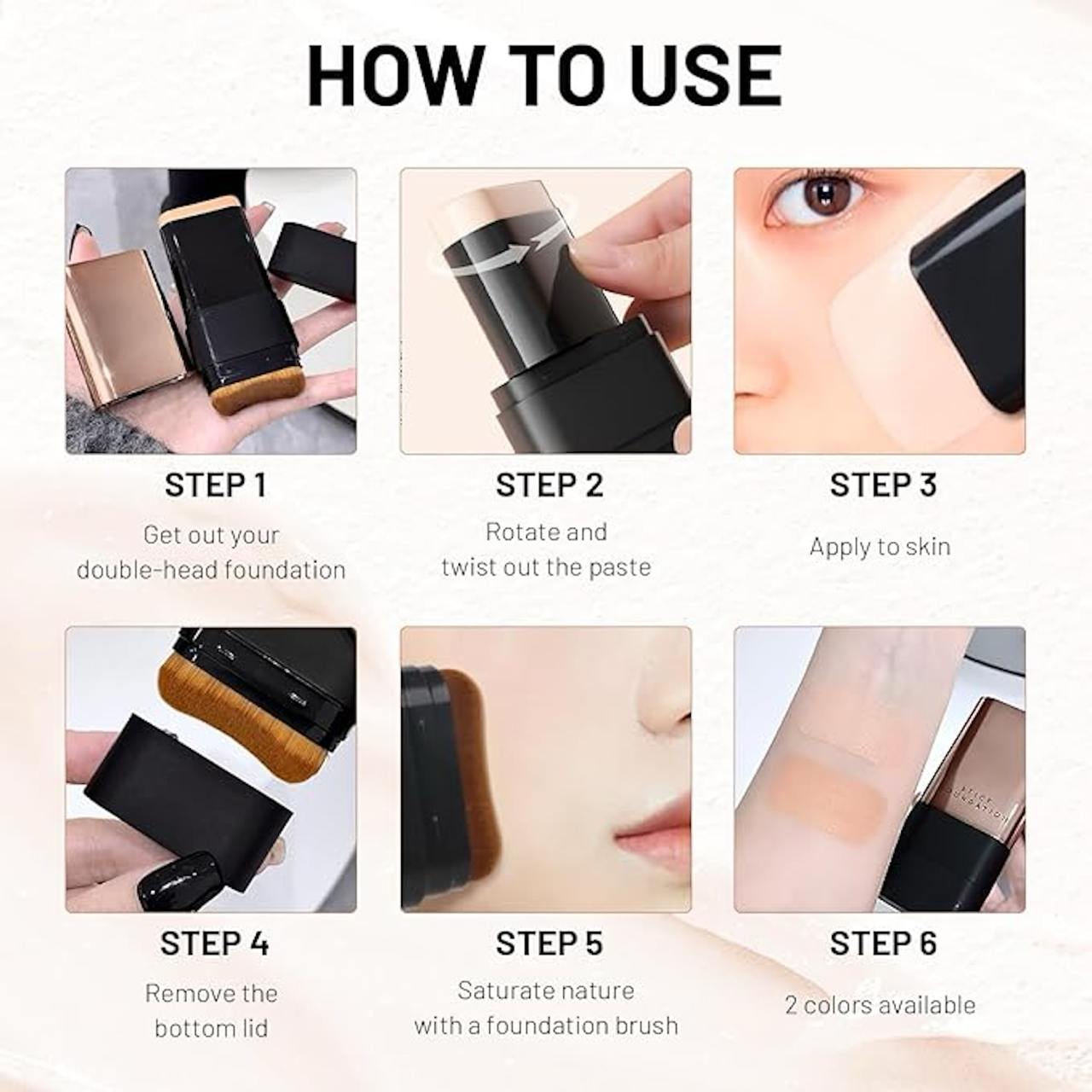 2 In 1 Makeup Foundation Stick 2 In 1 Anti Wrinkle Foundation Stick Korea Flawless Eraser Foundation Stick