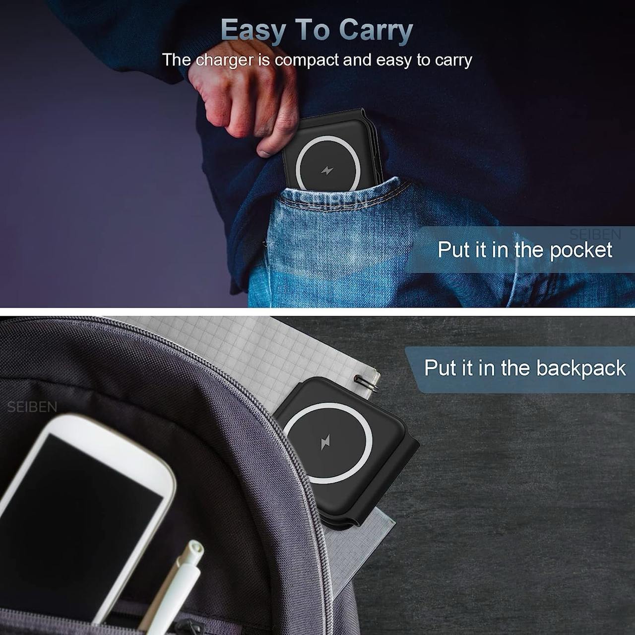 3 in 1 Foldable Wireless Charger  3 in 1 Wireless Charger  Magnetic Fast Wireless Charging Pad  3 in 1 Charging Station