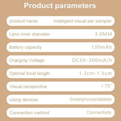 Earwax Cleaner With Camera LED Flashlight Earwax Cleaner Earwax cleaner tool kit with 1080P camera WIFI & LED Light